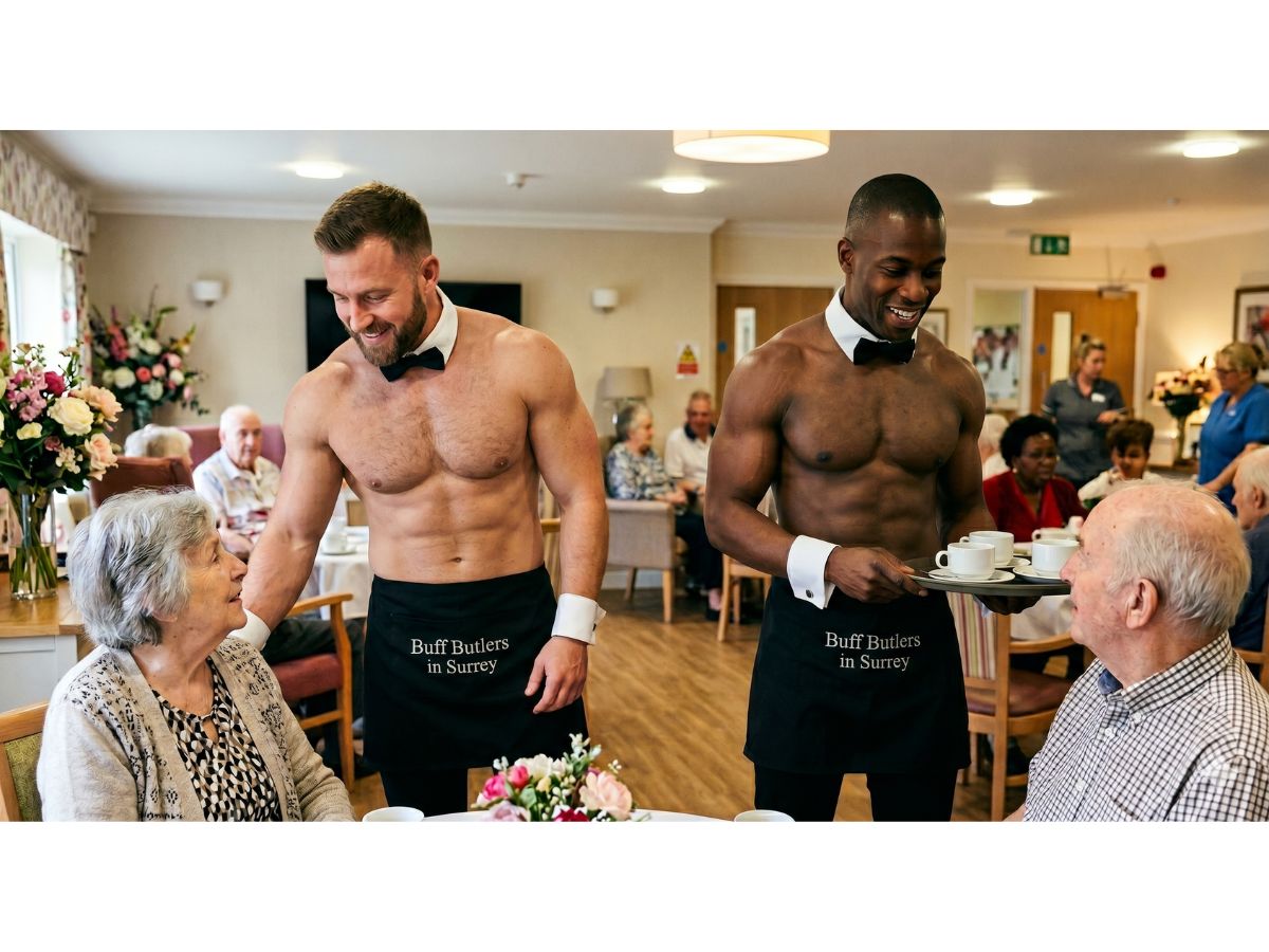 Buff Butlers hosting a fun and respectful care home event in Surrey