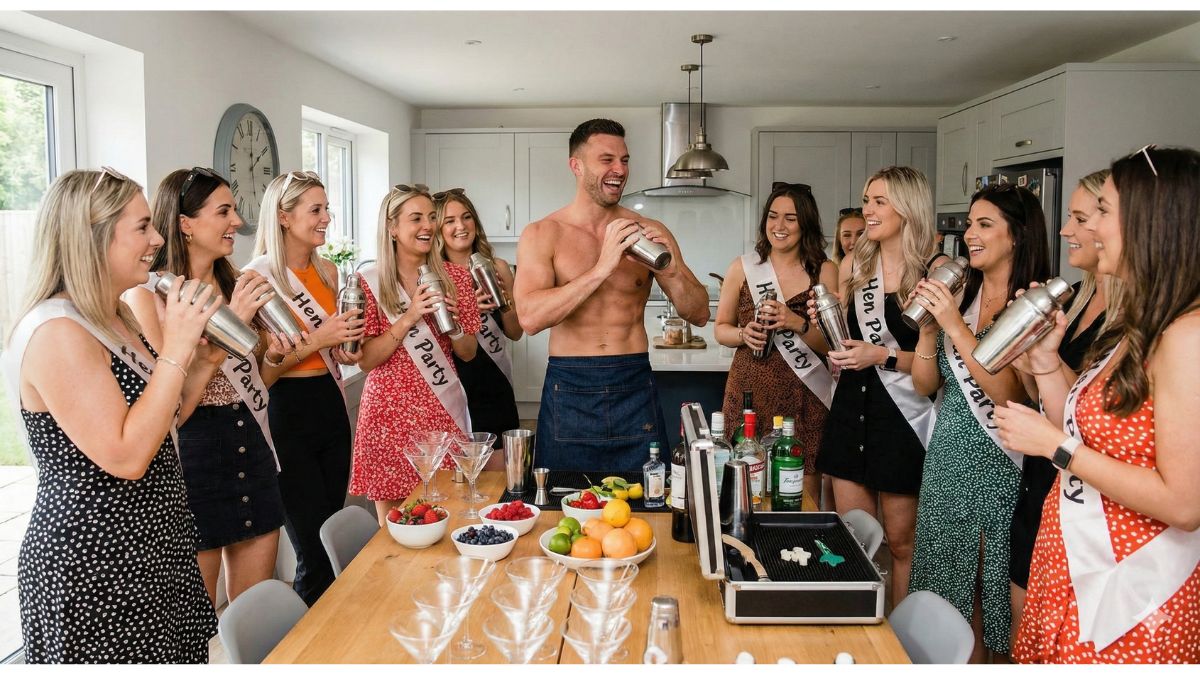 Mobile cocktail making class in Surrey with butlers in the buff