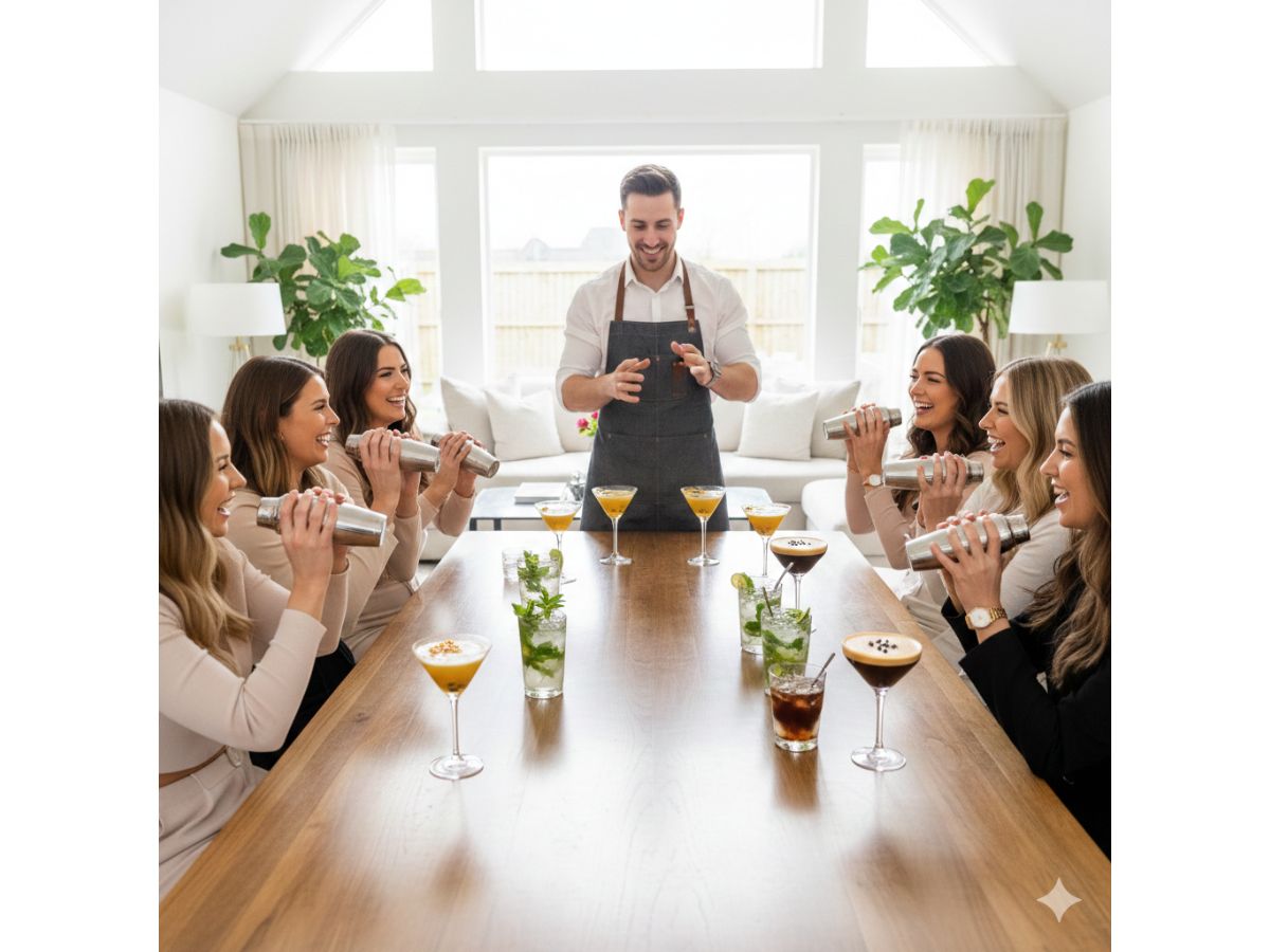 cocktail making class at Byfleet